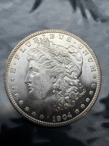 1904 O MORGAN SILVER DOLLAR! BEAUTIFUL UNCIRCULATED Coin! WOW!