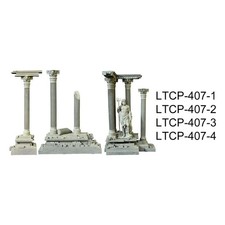 Decorazione per colonna romana in resina, piccola decorazione per acquario,