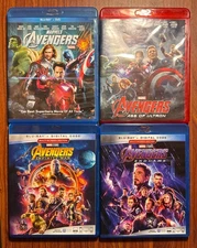 Blu-ray Lot (4): Marvel’s The Avengers / Age of Ultron / Infinity War / Endgame 