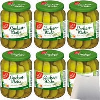 Gut&GüNstig Gurken-Sticks Süß-WüRzig 6Er Pack 6X360G Glas Usy Block