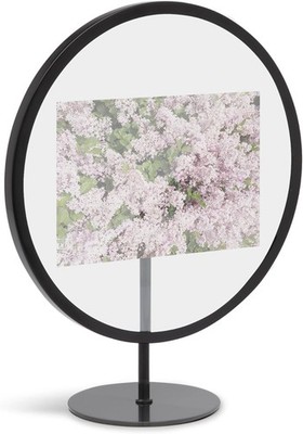 Umbra, Black Infinity Picture Frame, Unique Circular Display for 4 x 6, 