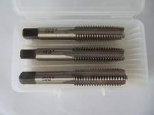 HANSON WHITNEY 5/8"-11 H3 Hand Tap Set 4 Flutes Taper Plug Bottom Taps 26010 USA