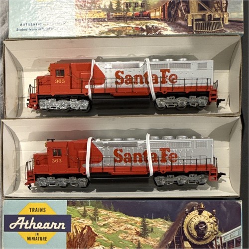 Nuevas locomotoras diésel Athearn HO Santa Fe ATSF F45 3601 y maniquí 3612 | Zustand: New