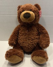 Aurora Plush Brown Tan Teddy Bear 11 Seated Stuffed Animal Toy With Tags