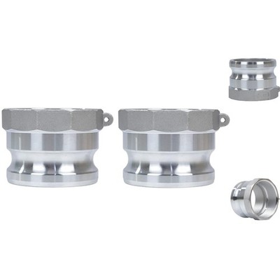 Heavy-Duty 3'' Aluminum Cam Lock Fittings - Quick Disconnect Male & Female NPT