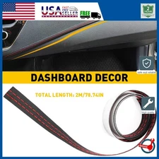 200cm PULeather Car Dashboard Decor Line Strip Sticker Moulding Trim Accessories