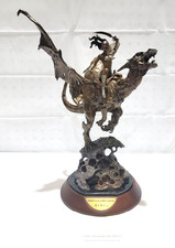Franklin Mint Boris Maiden of the Golden Sword Bronze Sculpture Statue