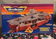 Micro Machines Galoob Aircraft Carrier Playset Vintage 1988 Original Sealed New