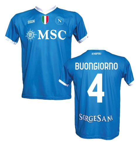 Completo Maglia M. Olivera 17 Napoli 2025/26 - Versione ufficiale adulti e bimbi