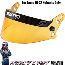 Zamp Z-24 Anti-Fog Helmet Shield Amber---For Zamp ZR-72 Auto Racing Helmets ONLY