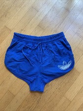 Vintage 90's Women's Adidas Blue Cotton Short Shorts Size Small, 26x1