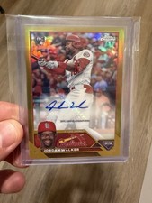 2023 Topps Chrome Update Jordan Walker Gold Refractor Auto /50