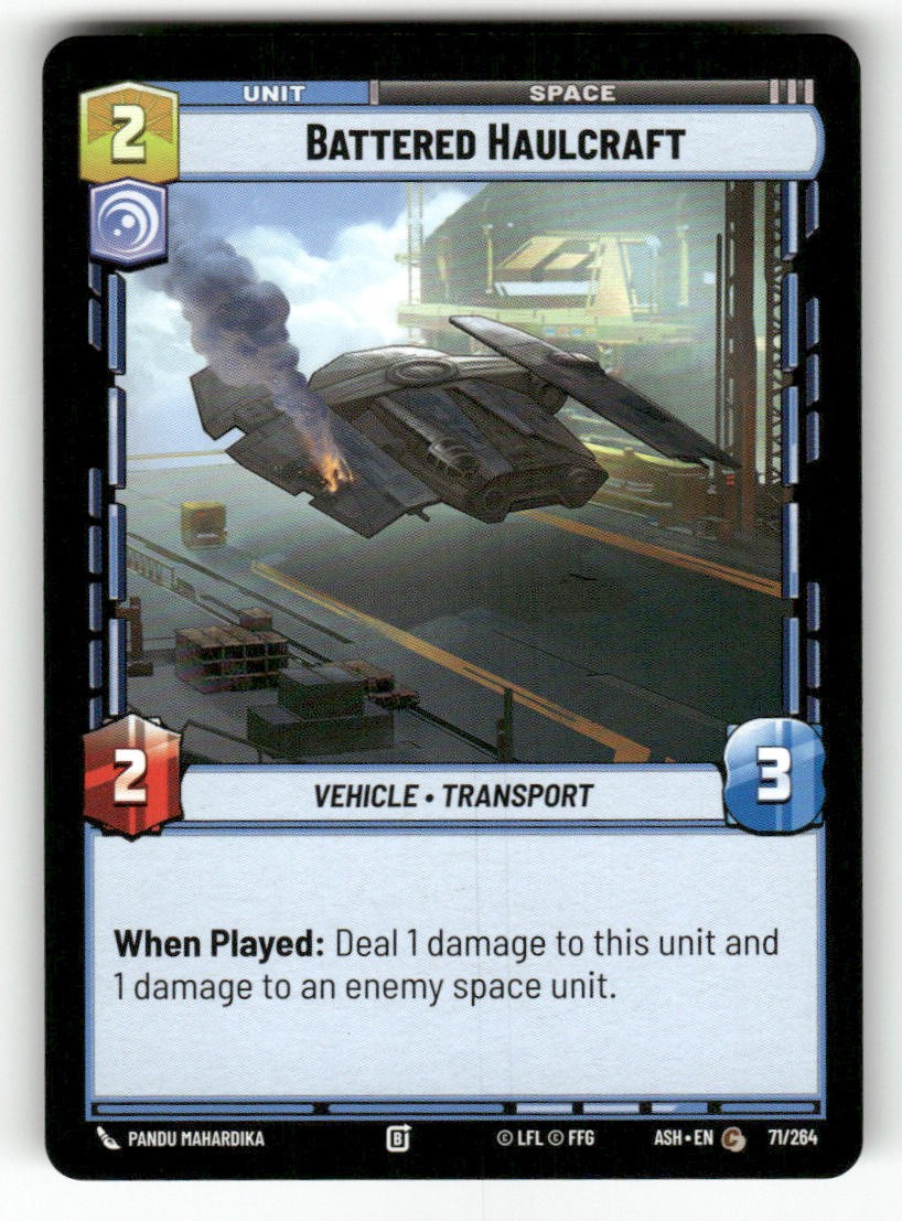 Battered Haulcraft 71/264 Common Ashes of the Empire Star Wars Unlimited NM