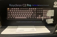 Keychron C2 Pro Wired Custom Mechanical Keyboard Full Size Layout. OPEN BOX