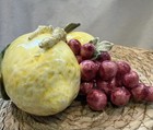 Italian Capodemonte Handcrafted Lemon & Grapes Wall Hanging Made In Italy — photo 5