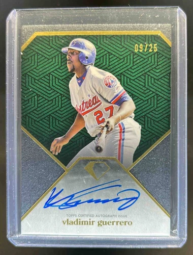 2024 Topps Diamond Icons Vladimir Guerrero Auto Green #9/25 Expos