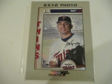 MATT GARZA MINNESOTA TWINS AUTOGRAPHED TWINS PITCHER 8X10 PHOTO