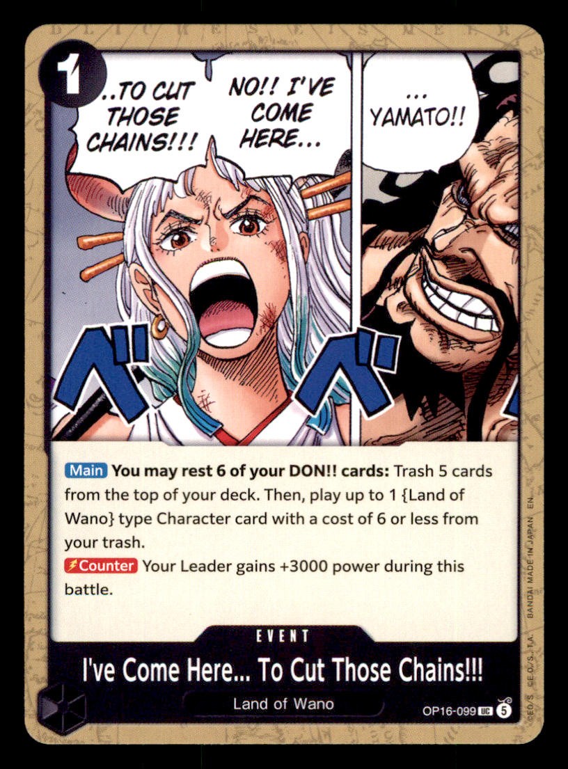 I've Come Here... To Cut Those Chains!!! OP16-099 The Time of Battle One Piece