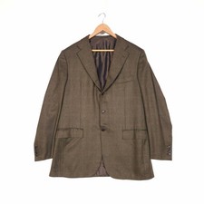 Vintage Kiton Napoli 100 Cashmere Blazer Three Button size EU 56 Drop 7C