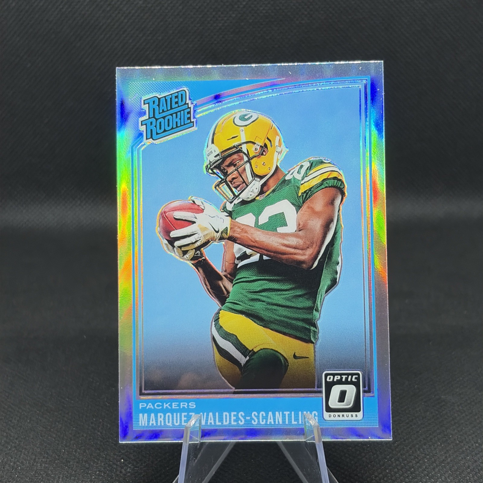 Marquez Valdes-Scantling RC 2018 Donruss Optic #186 SILVER HOLO PRIZM PACKERS