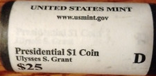 U.S. Mint Presidential $1 Coin Roll Ulysses S. Grant Denver Uncirculated