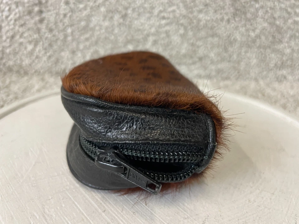 Cartera Jennifer Moore para mujer con estampado de guepardo de piel sintética cuero genuino marrón Foto 3 de 4