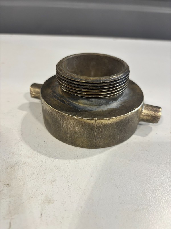 2 1/2" NST NH Female x 2" NPT Male Brass Fire Hose/Hydrant Adapter  #11