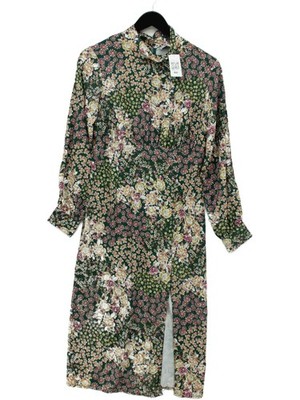 Never Fully Dressed Shirt Midi Dress UK12 in Multi