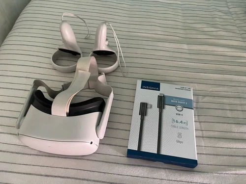 Meta Oculus Quest 2 128GB Virtual Reality Headset - White (OCQ128B)
