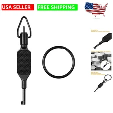 Tactical Flat Knurled Swivel Key - Reliable 4" Handcuff Key for Professionals