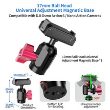 Quick Release Base Adapter Camera Disconnect Bracket DJI Osmo Action 6 Nano