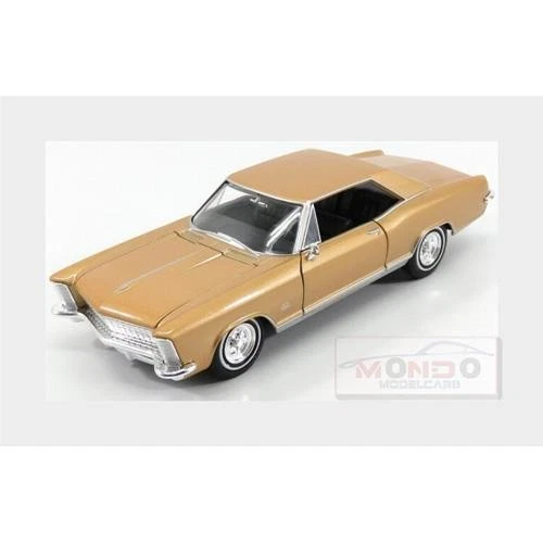 1:24 WELLY Buick Riviera Gran Sport Coupe 1965 Gold Met WE24072G - Immagine 2 di 2