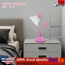 Bedside Table Lamp E26,110V 40W Modern Desktop Lamp, Fit Living Rooms, Bedrooms