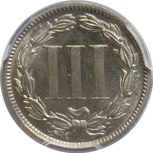 1886 3CN Nickel Three Cent Proof PCGS PR-66 CAC - Picture 3 of 3