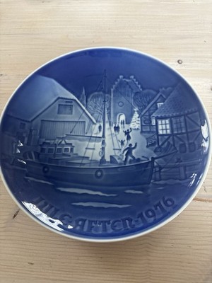 Bing & Gröndahl Weihnachtsteller 1976 Jule After / Copenhagen Christmas #H
