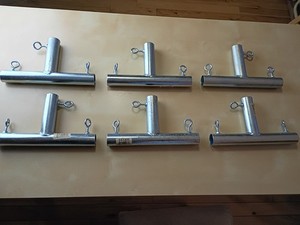 Canopy Fittings - (Lot of 6) 1" Tee fittings for 1 inch Pipe- FFTBW