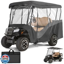 KEMIMOTO Golf Cart Enclosure, 4 Passenger Golf Cart Rain Cover, 6