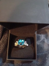 Silver Cz Ring Size 9