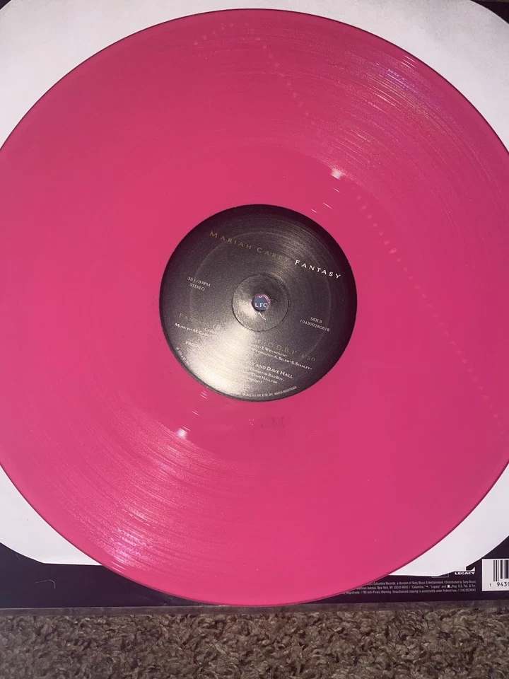 Mariah Carey Vinyl Lot VG+: 2015 Red Merry Christmas + 2022 Pink Fantasy 🔴🟣 Foto 3 de 3
