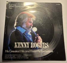 Kenny Rogers - His Greatest Hits 7" Sample Soundsheet  1986 Vinyl 45   PROMO
