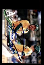 Signed Baseball Card Auto Matt Joyce 2018 Topps #155 Oakland Athletics