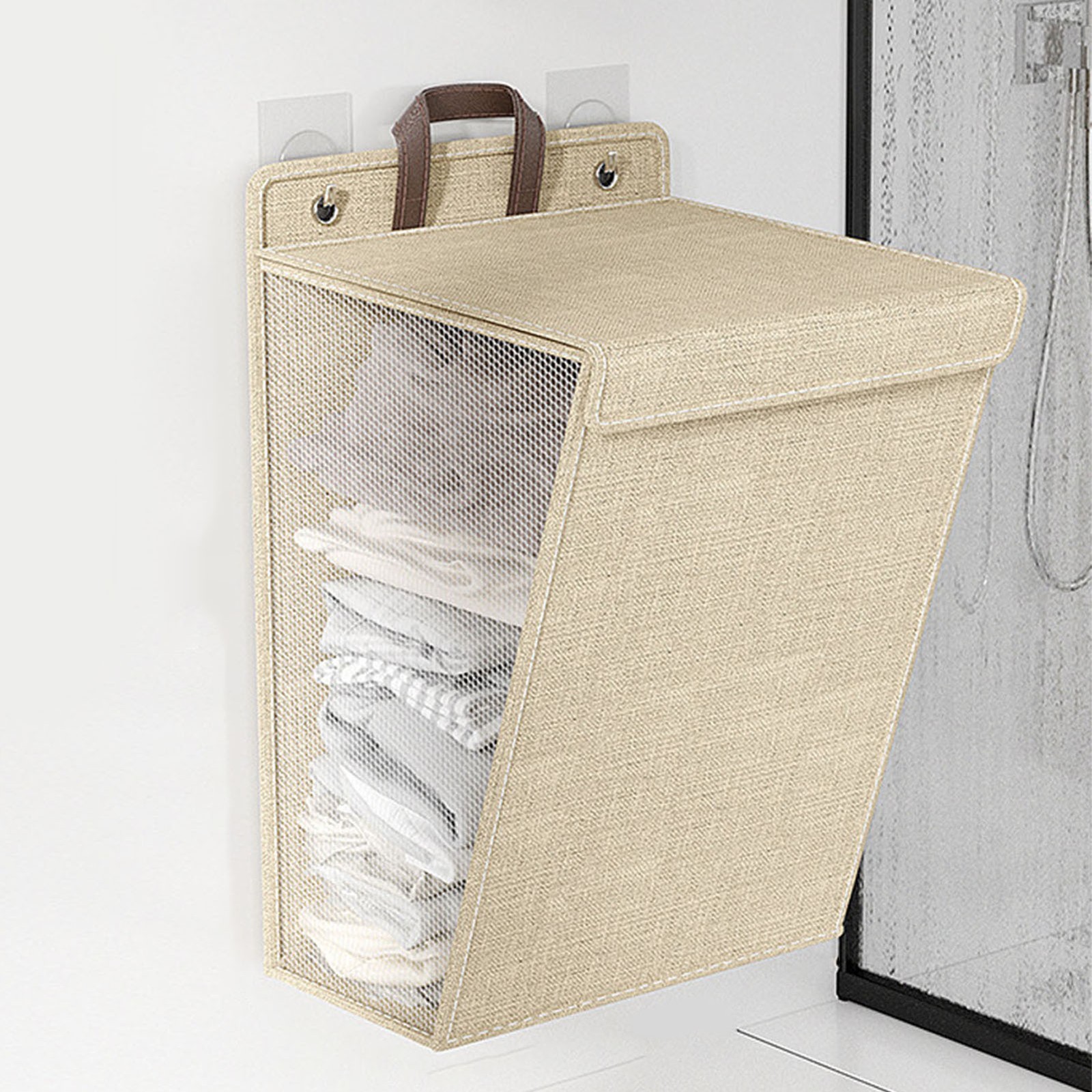 Wall Hanging Laundry Basket Large Capacity Foldable For Dorm