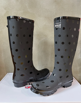 【Rockfish】ORIGINAL GROSS LONG RAINBOOTS Rockfish Weatherwear Original Rain Boots Long Dot Women Lifestyle