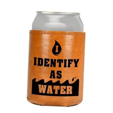 Valentines Day Gifts for Him Dad Leather Can Cooler: Fathers Day White Color-1