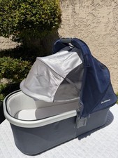 Clean! UPPAbaby Vista Baby Infant Stroller Bassinet Navy & Black 0317-vis-us