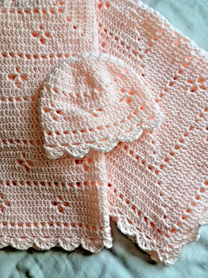 manta bebé ganchillo hecha a mano Foto 3 de 3