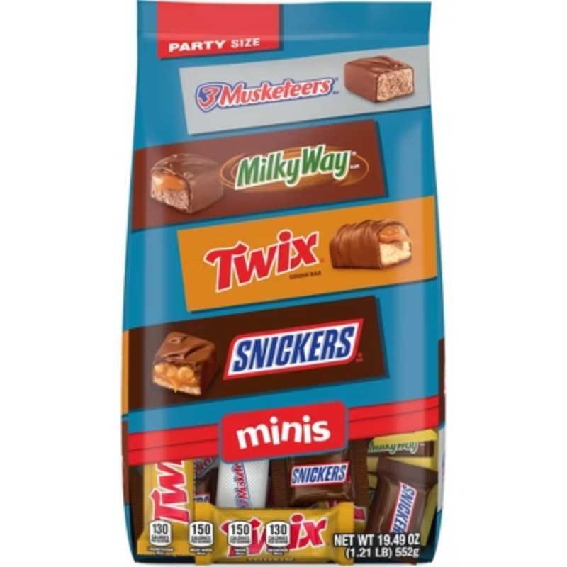 Minis Chocolate Candy Bars Variety Pack - 19.49oz Bulk Bag