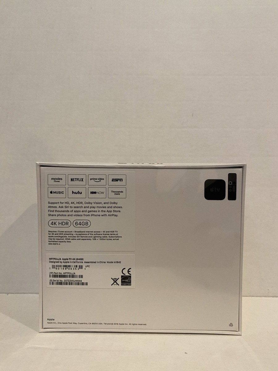 その他 AppleTV 4K HDR (64GB) MP7P2LL/A Apple MP7P2LL/A 64GB TV 4K with Remote, at MacSales.com