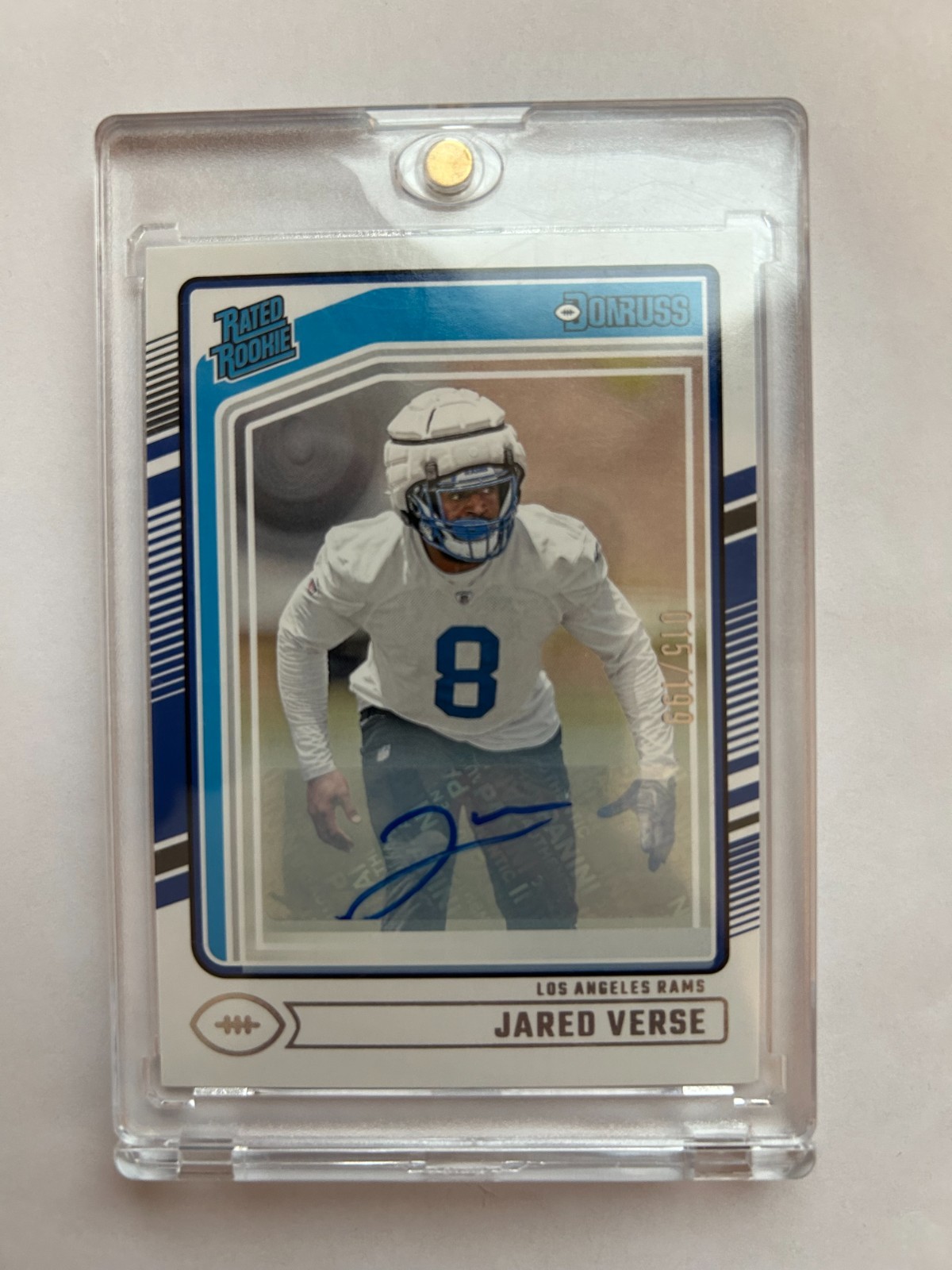 Jared Verse 2024 Donruss 341 Auto Rated Rookie #'d/199 RC Rams SP