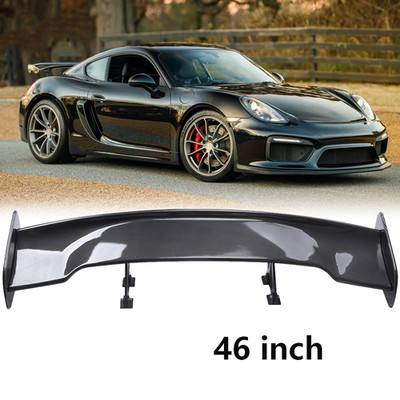 47'' Fiber Rear Trunk Spoiler Wing Adjustable GT-Style For Porsche Cayman 718